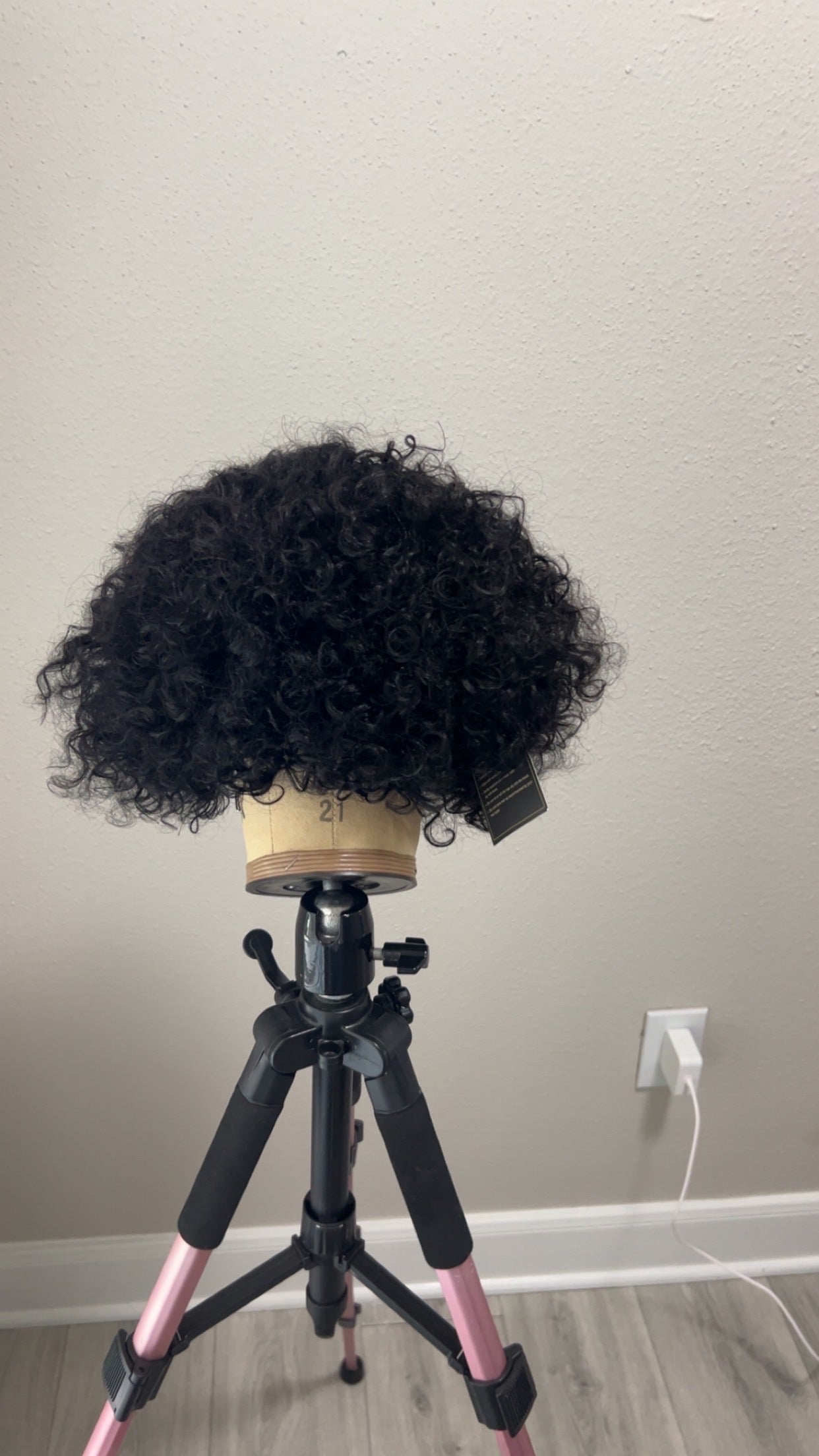 Curly crop bob